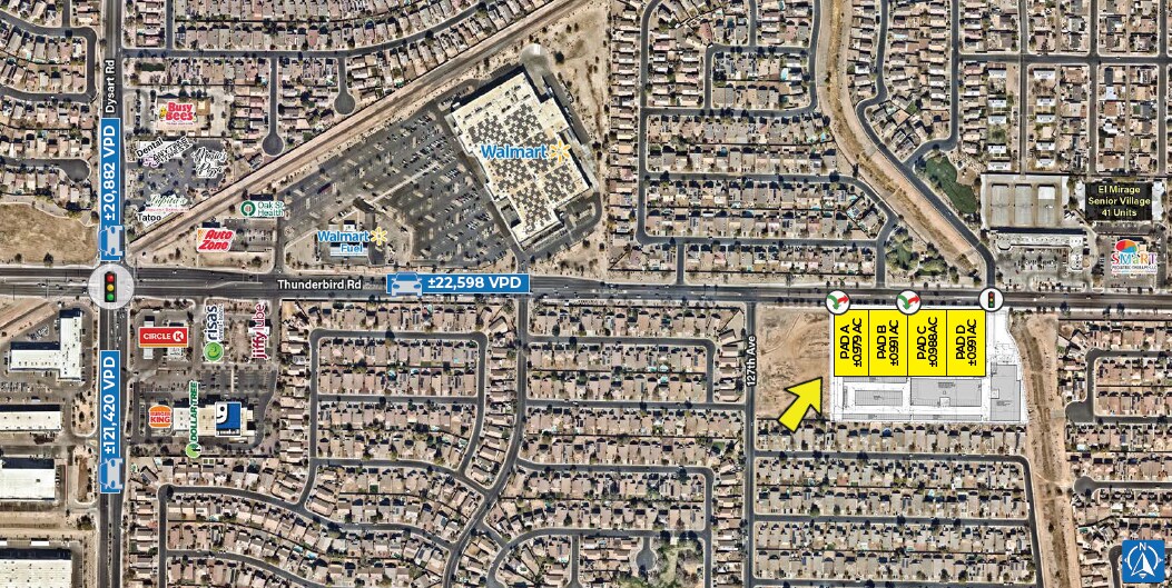 126th Ave & Thunderbird, El Mirage, AZ, El Mirage, AZ for lease Primary Photo- Image 1 of 3