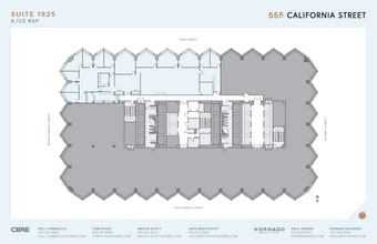 555 California St, San Francisco, CA for lease Floor Plan- Image 1 of 2