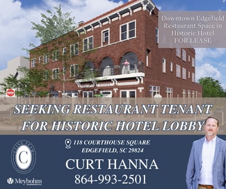 Plus de détails pour 118 Courthouse Sq, Edgefield, SC - Commerce de détail à louer