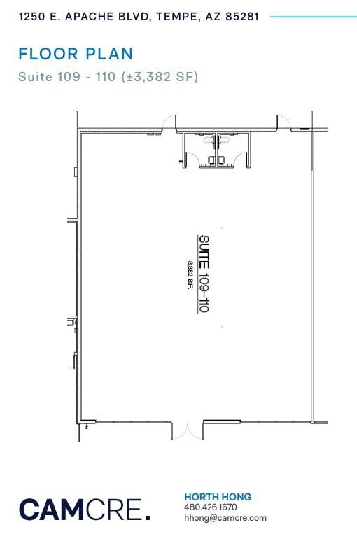 1250 E Apache Blvd, Tempe, AZ for lease Floor Plan- Image 1 of 1