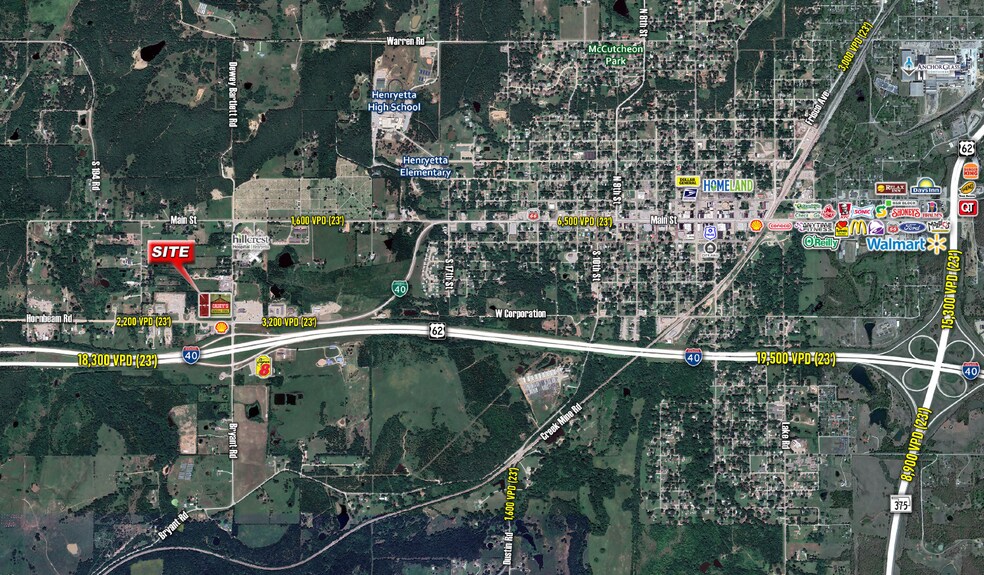 9935 Hornbeam Rd, Henryetta, OK à vendre - Aérien - Image 2 de 2