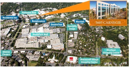 5605 Carnegie Blvd, Charlotte, NC - AERIAL map view - Image1