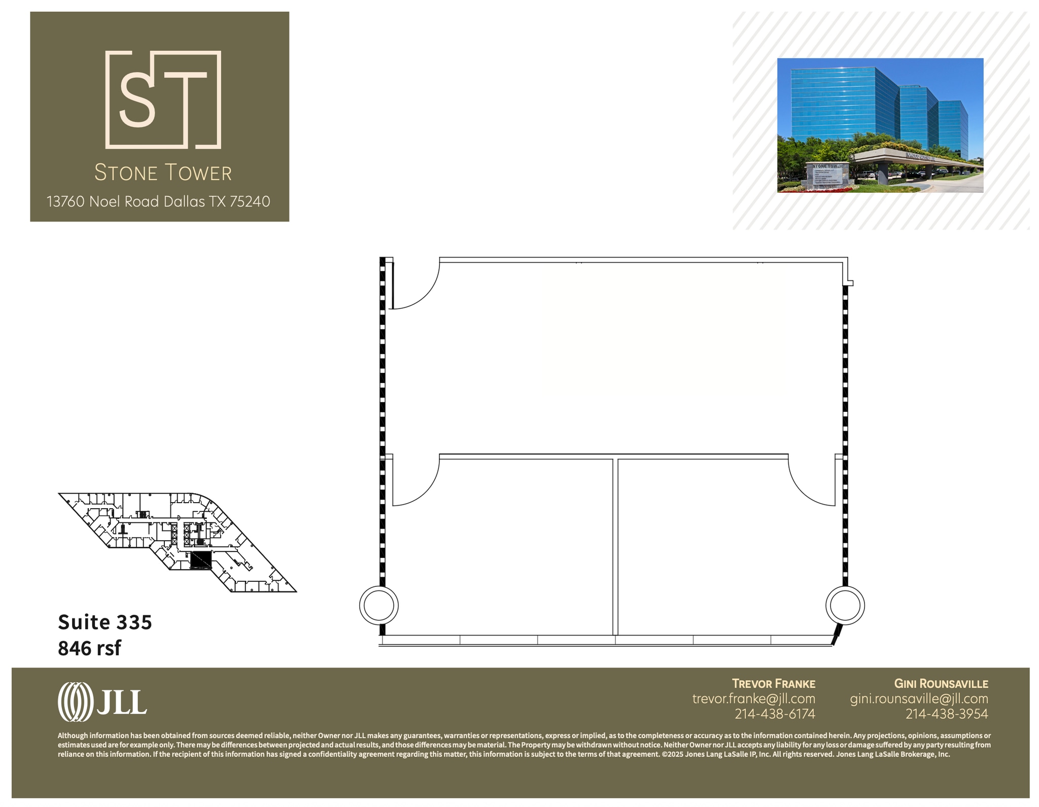 13760 Noel Rd, Dallas, TX à louer Plan d’étage- Image 1 de 1