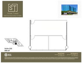 13760 Noel Rd, Dallas, TX à louer Plan d’étage- Image 1 de 1