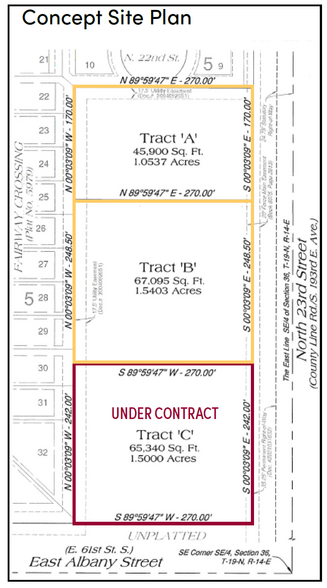 61st & County Line Rd, Broken Arrow, OK for sale - Site Plan - Image 3 of 6