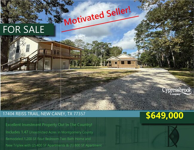 Plus de détails pour 17404 Reiss Trl, New Caney, TX - Multi-résidentiel à vendre