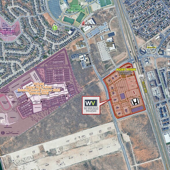 SWQ Loop 250 & Thomason Dr, Midland, TX à vendre - Aérien - Image 2 de 4