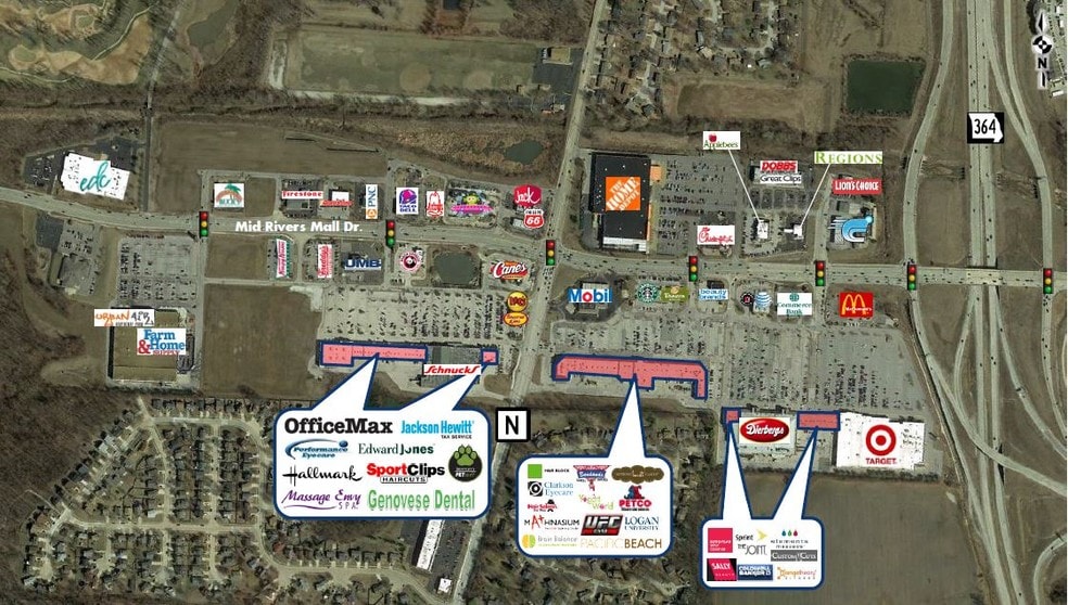 5991-6099 Mid Rivers Mall Dr, Cottleville, MO à louer - Autre - Image 2 de 7