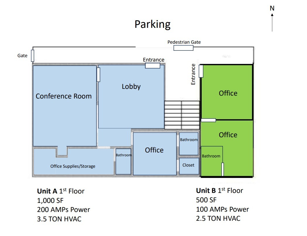 5500 E Washington Blvd, Commerce, CA à louer Plan d’étage- Image 1 de 1