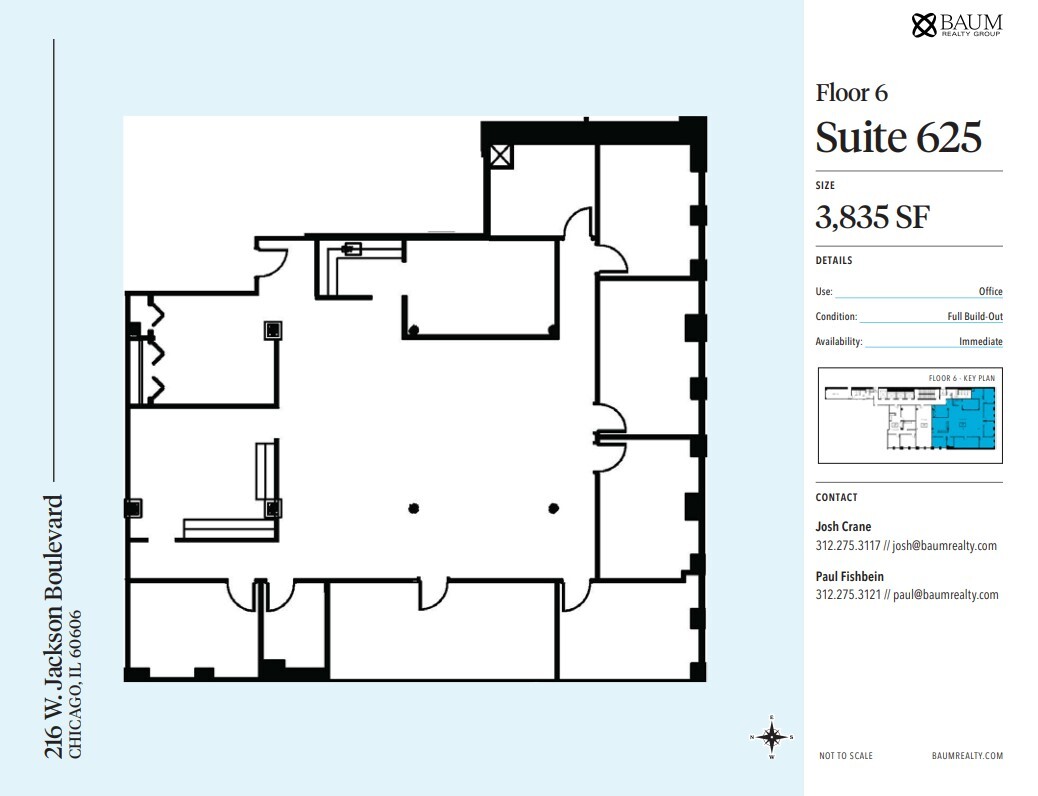 216 W Jackson Blvd, Chicago, IL for lease Floor Plan- Image 1 of 1