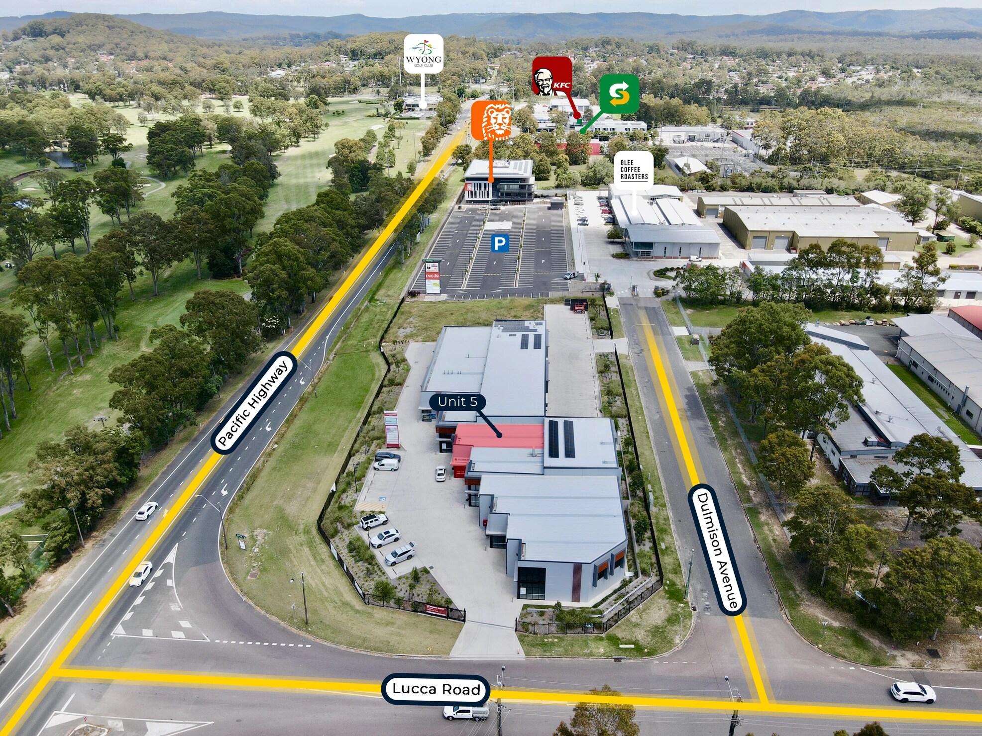 1 Dulmison Ave, Wyong for lease Aerial- Image 1 of 2