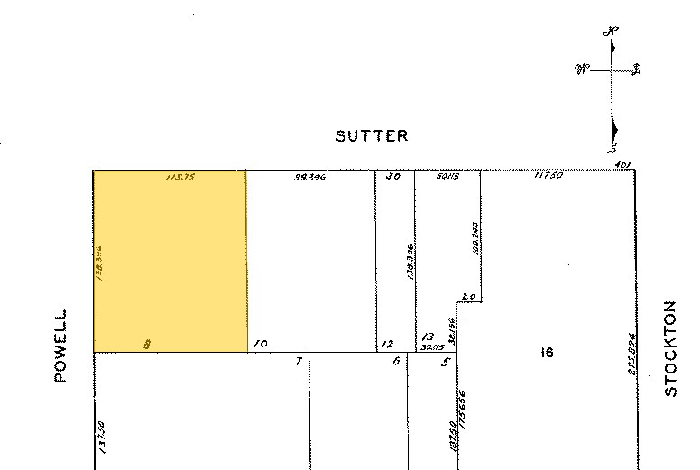 450 Powell St, San Francisco, CA à louer - Plan cadastral - Image 2 de 4