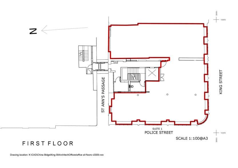 13-17 King St, Manchester à louer - Plan d’étage - Image 1 de 2
