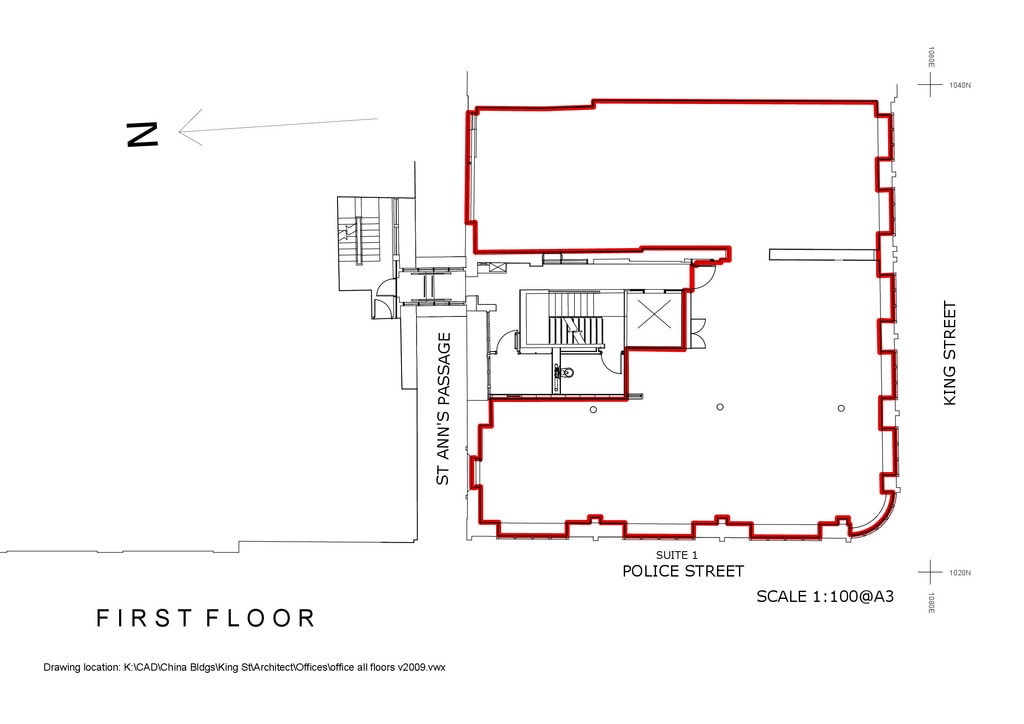 13-17 King St, Manchester for lease Floor Plan- Image 1 of 3