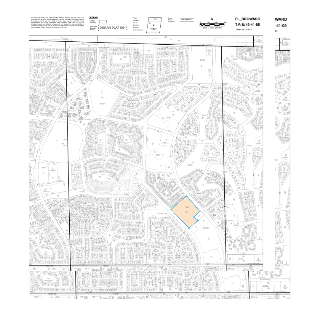 7515-7527 NW 88th Ave, Tamarac, FL à vendre Plan cadastral- Image 1 de 2