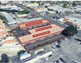 7401 Laurel Canyon Blvd, North Hollywood, CA - AERIAL map view