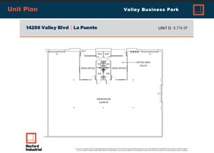 14278 Valley Blvd, City Of Industry, CA à louer Plan d’étage- Image 1 de 1