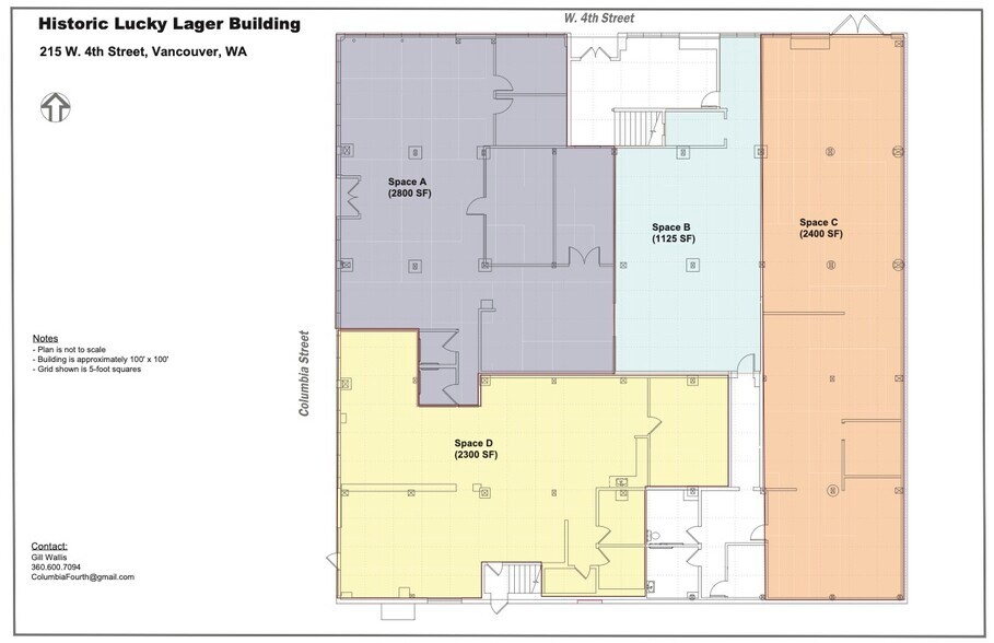215 W 4th St, Vancouver, WA à louer - Plan d’étage - Image 3 de 3