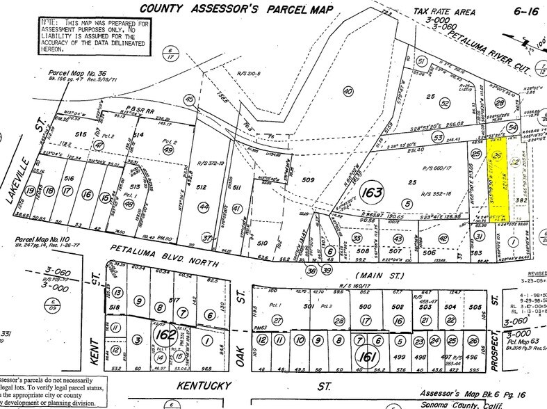 275 Water St, Petaluma, CA à louer - Plan cadastral - Image 3 de 4