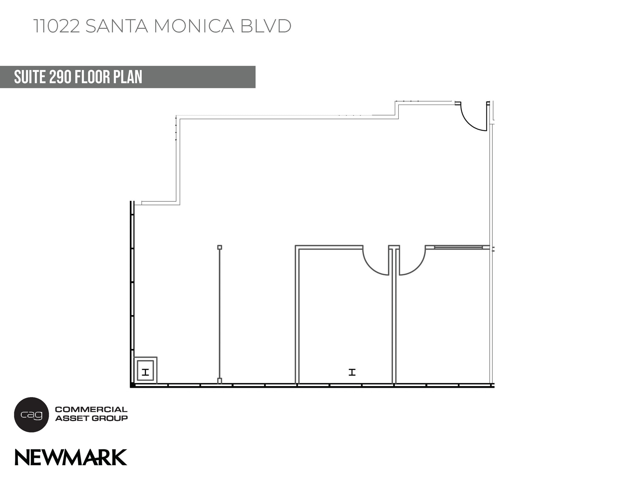 11022 Santa Monica Blvd, Los Angeles, CA for lease Floor Plan- Image 1 of 4