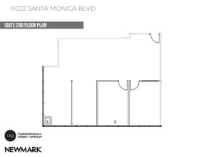 11022 Santa Monica Blvd, Los Angeles, CA for lease Floor Plan- Image 1 of 4