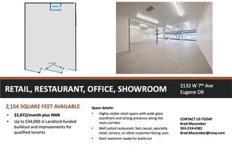 2170-2188 W 6th Ave, Eugene, OR for lease Interior Photo- Image 2 of 2