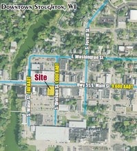 101 W Main St, Stoughton, WI - Aerial  map view