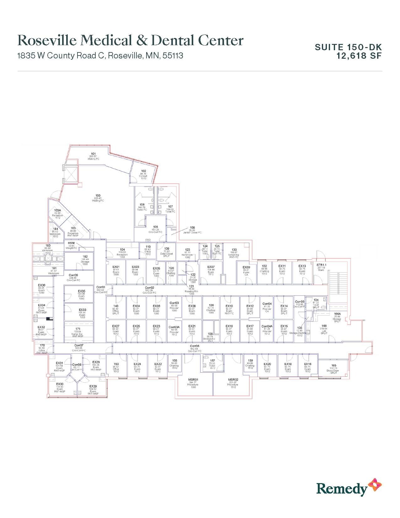 1835 W County Road C, Roseville, MN à louer Plan d’étage- Image 1 de 1
