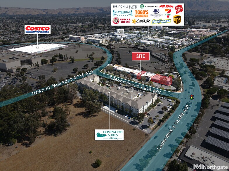 5900-5980 Newpark Mall Rd, Newark, CA à louer - Photo du bâtiment - Image 3 de 5