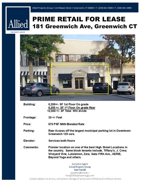 181 Greenwich Ave, Greenwich, CT for lease - Building Photo - Image 2 of 10