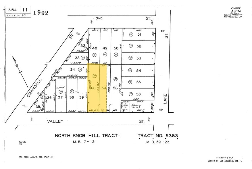 2227 Valley St, Los Angeles, CA for sale - Plat Map - Image 3 of 16