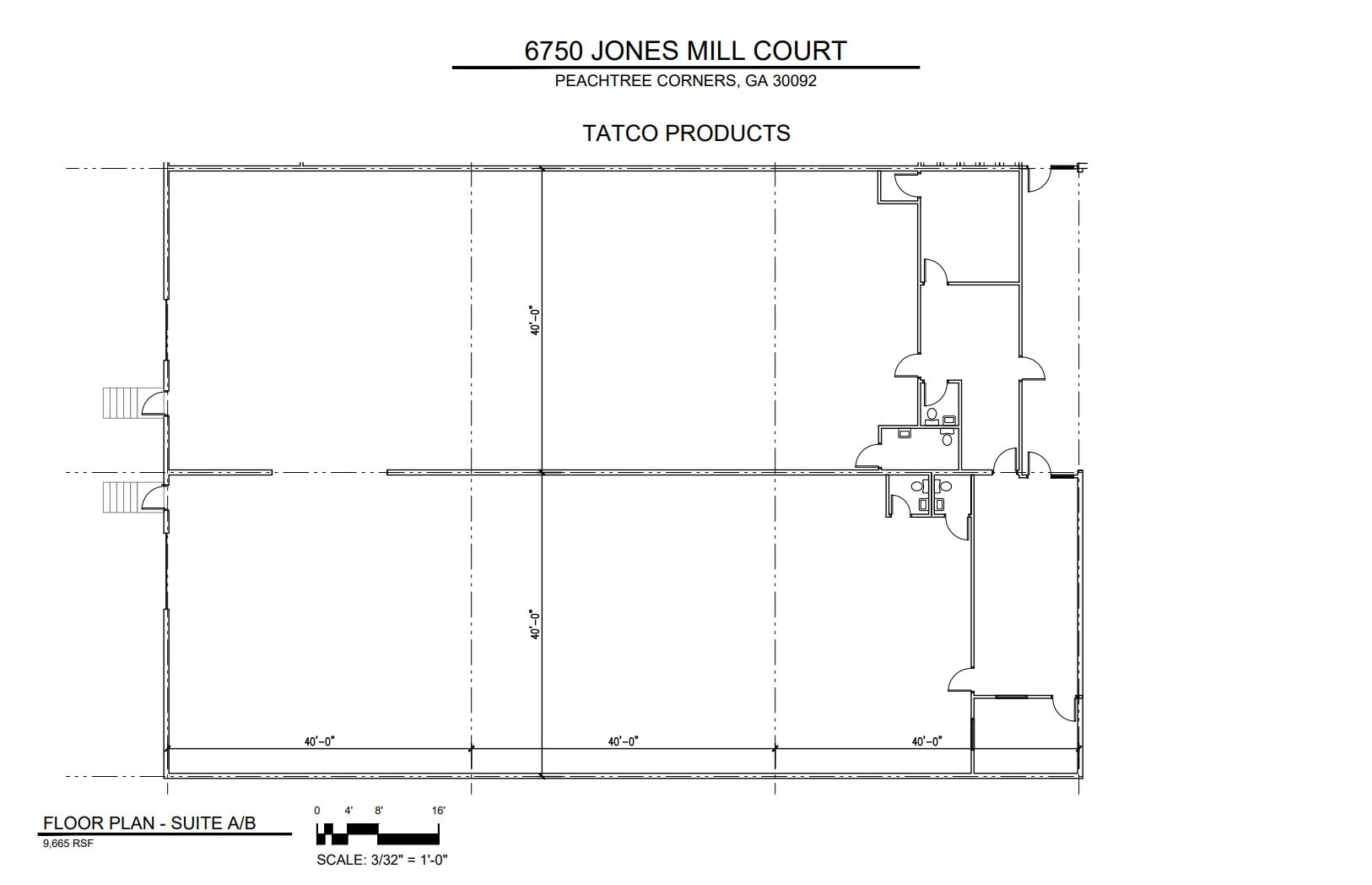 6690 Jones Mill Ct, Norcross, GA for lease Floor Plan- Image 1 of 1