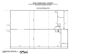 6690 Jones Mill Ct, Norcross, GA for lease Floor Plan- Image 1 of 1