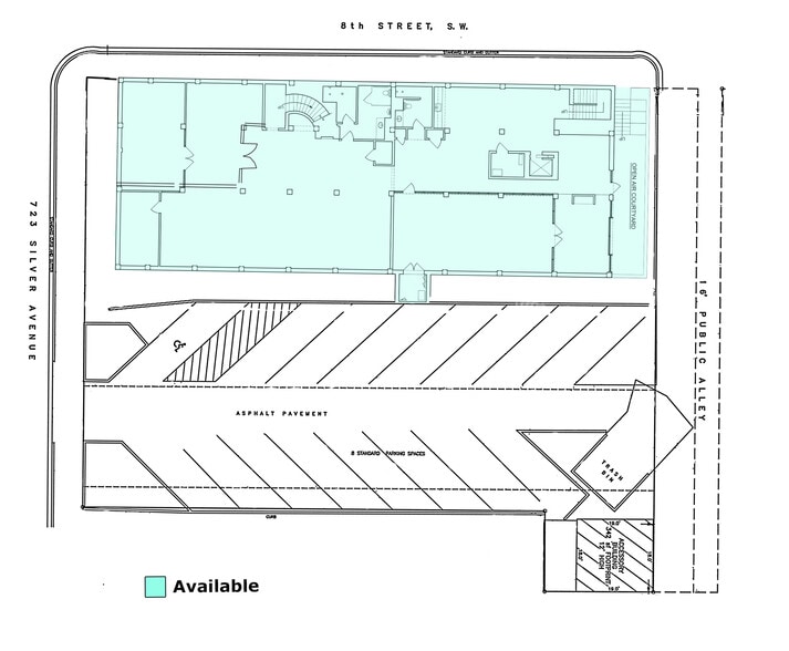 723 Silver Ave SW, Albuquerque, NM for lease - Site Plan - Image 2 of 8