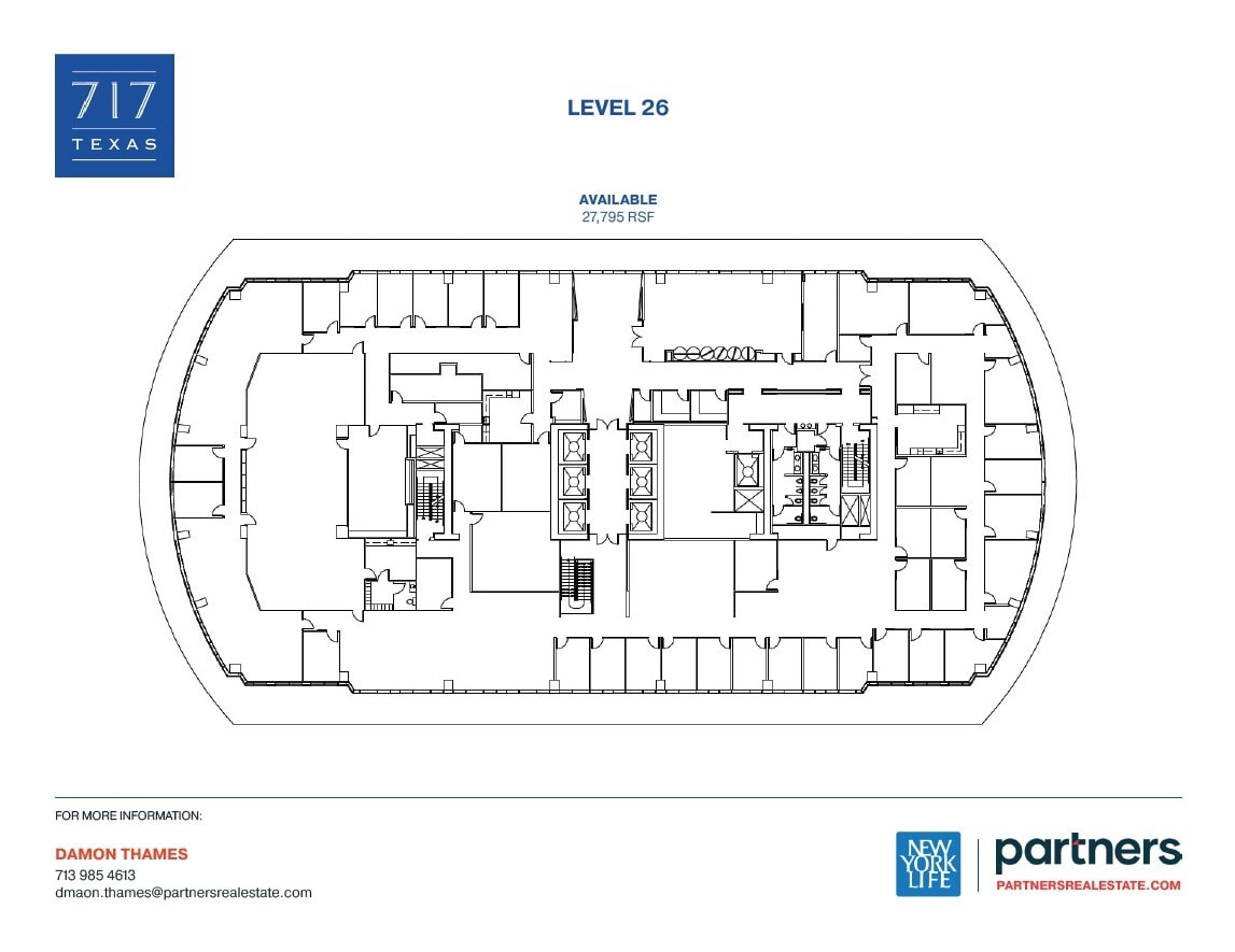 717 Texas Ave, Houston, TX à louer Plan d’étage- Image 1 de 1