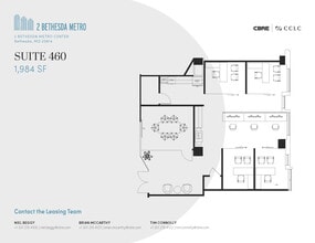 2 Bethesda Metro Ctr, Bethesda, MD à louer Plan d’étage- Image 1 de 1