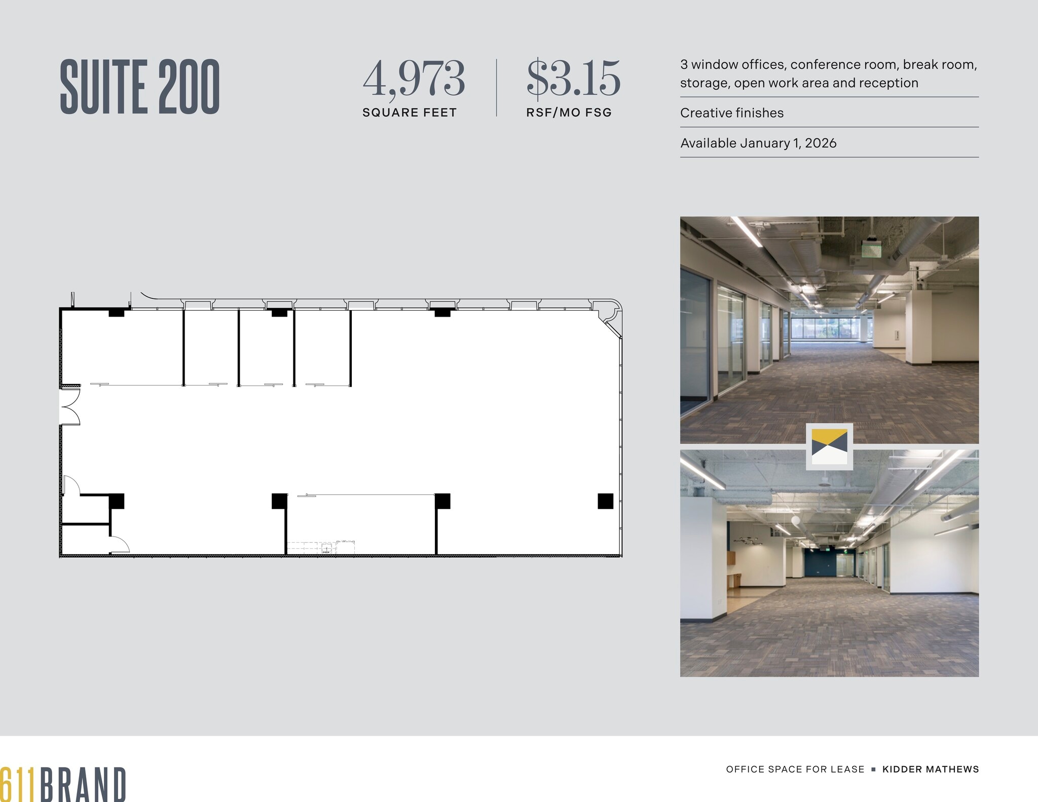 611 N Brand Blvd, Glendale, CA for lease Floor Plan- Image 1 of 1