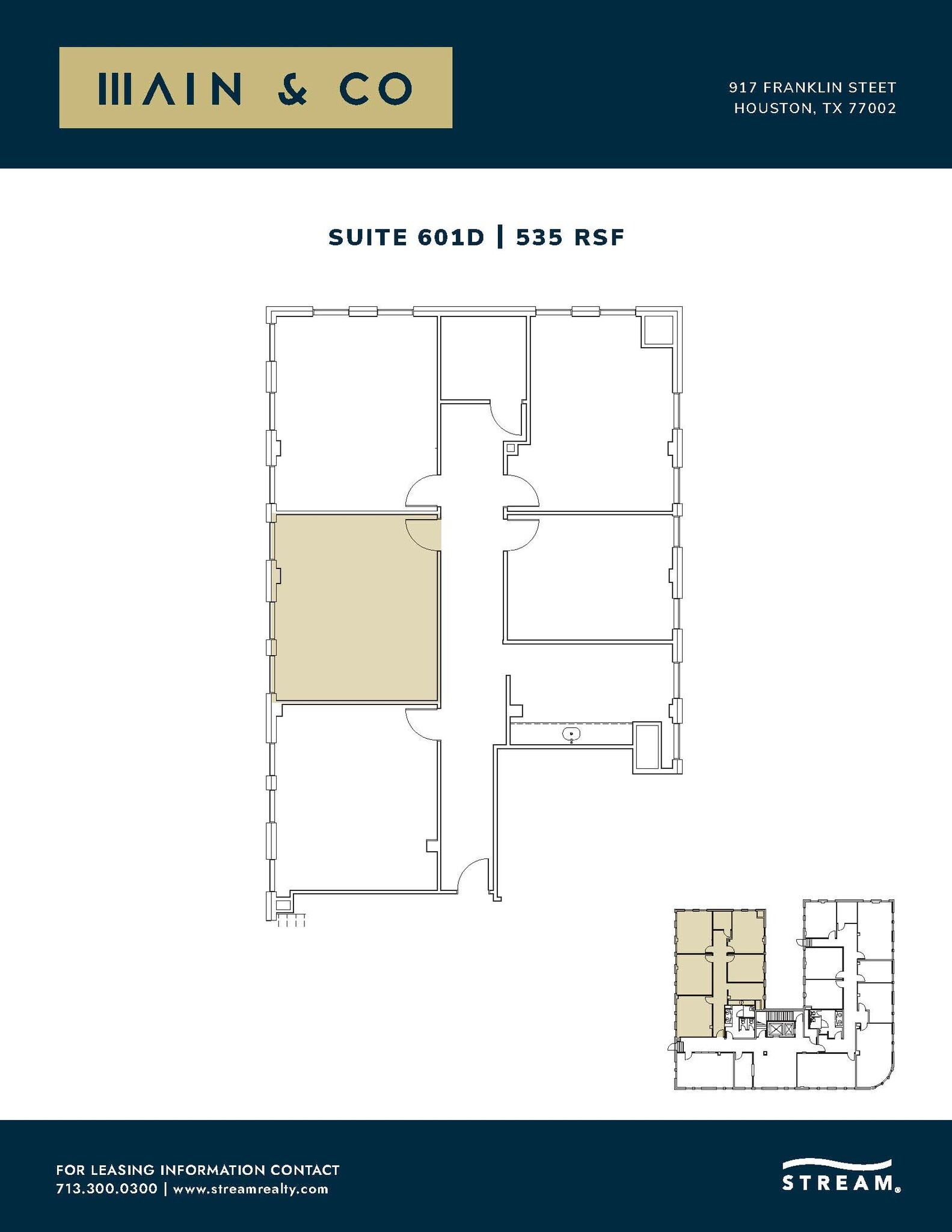917 Franklin St, Houston, TX for lease Floor Plan- Image 1 of 1