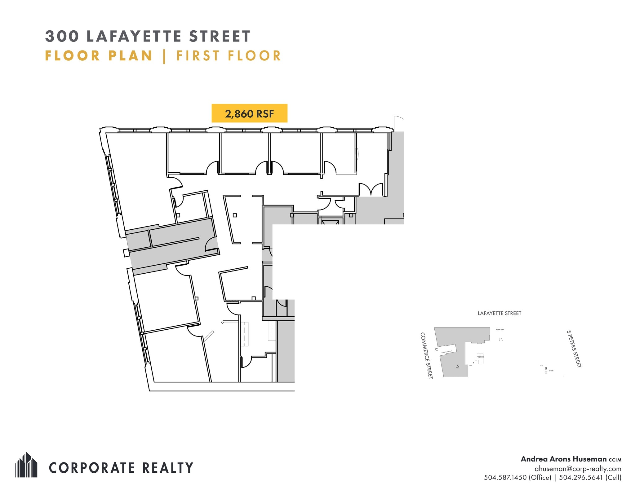 300 Lafayette St, New Orleans, LA à louer Plan de site- Image 1 de 1