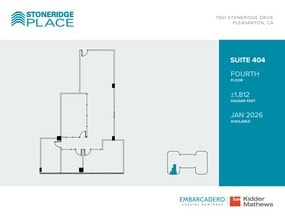 7901 Stoneridge Dr, Pleasanton, CA for lease Floor Plan- Image 1 of 1