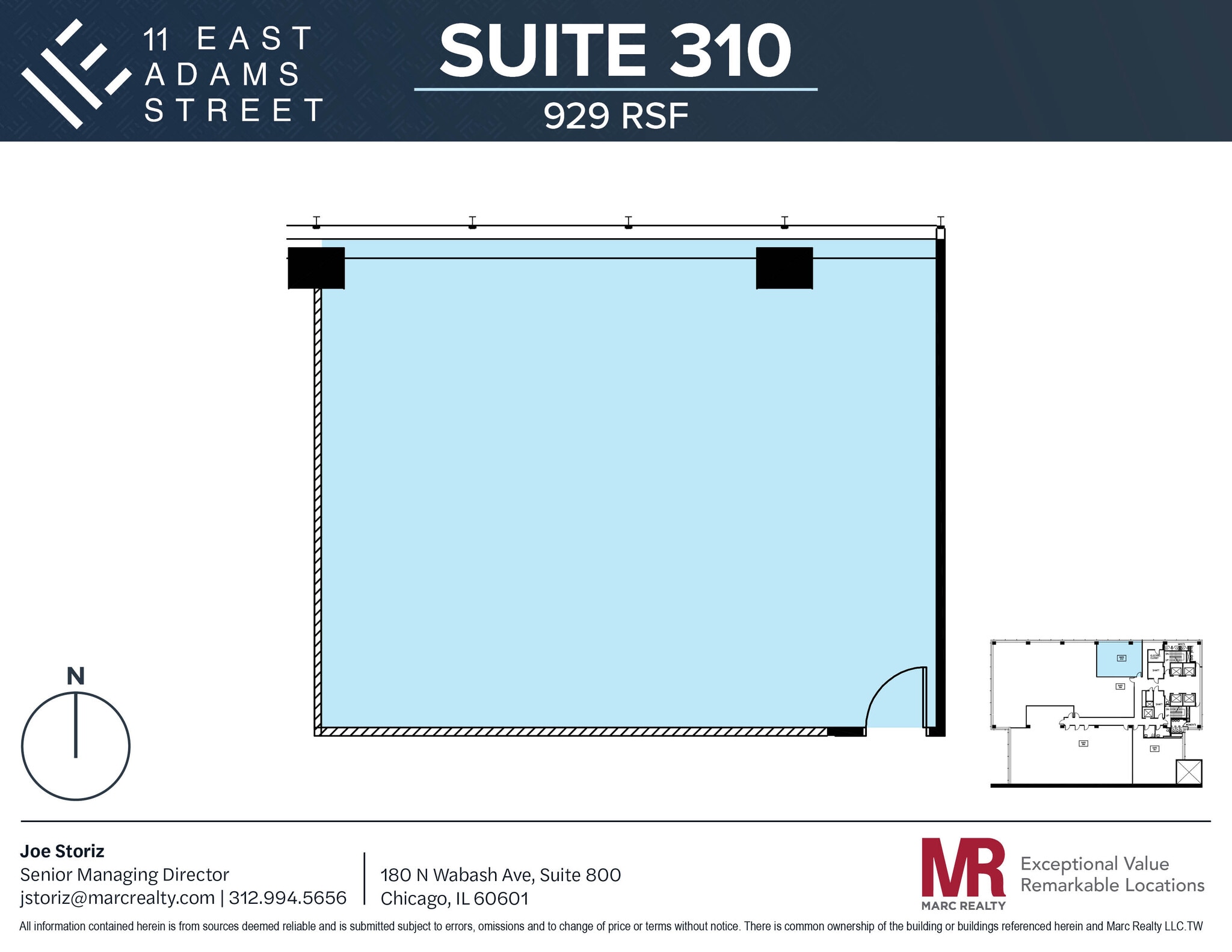 11 E Adams St, Chicago, IL for lease Floor Plan- Image 1 of 1