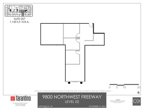 9800 Northwest Fwy, Houston, TX à louer Plan de site- Image 1 de 1