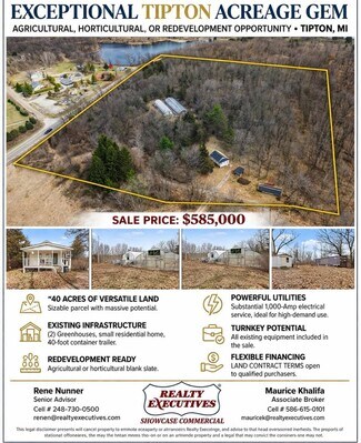 Plus de détails pour 6015 US 12, Tipton, MI - Terrain à vendre