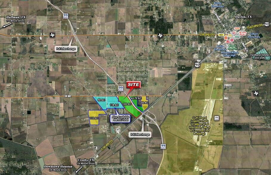CR 602, Dayton, TX à vendre - Aérien - Image 2 de 2