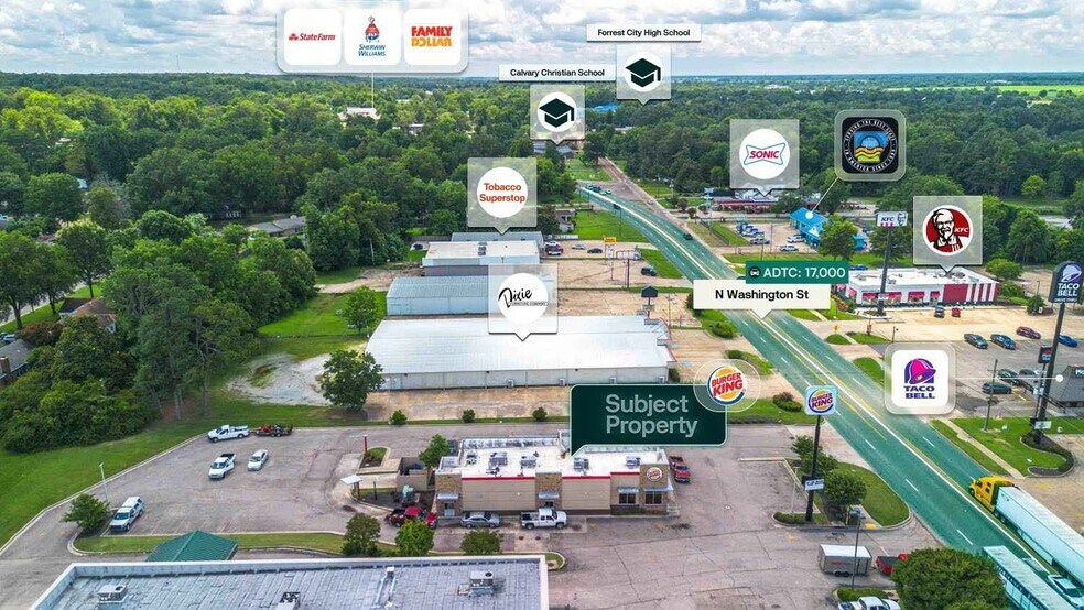 2080 N Washington St, Forrest City, AR à vendre - Aérien - Image 2 de 2