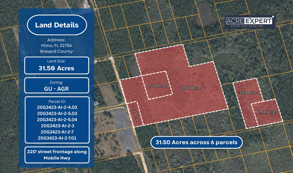 D Johnson Ave, Mims, FL for sale - Primary Photo - Image 1 of 3
