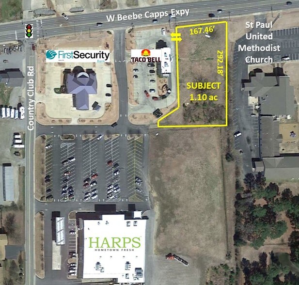 2511 W Beebe Capps Expy, Searcy, AR à vendre - Aérien - Image 3 de 5