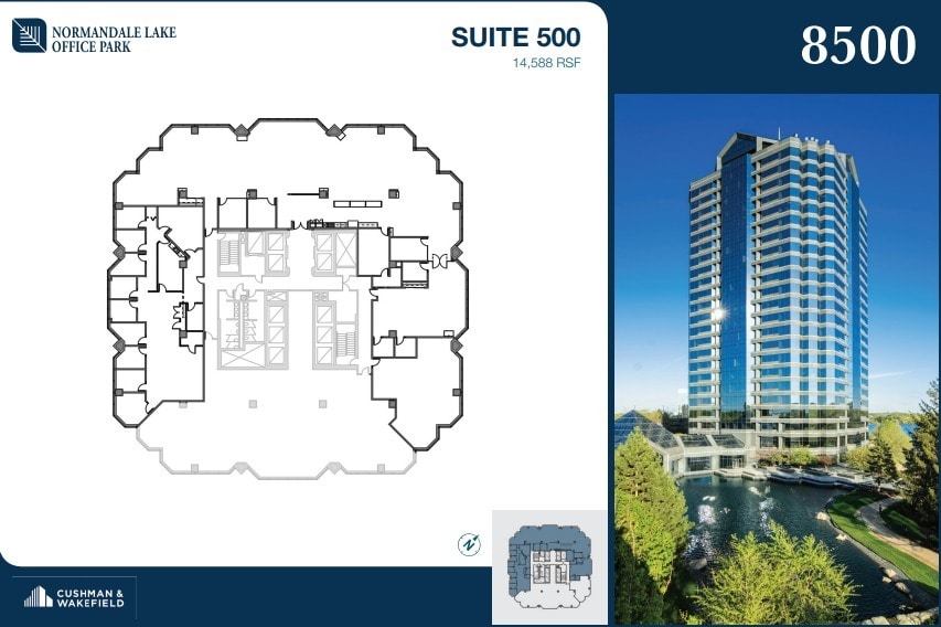 8000-8500 Normandale Lake Blvd, Bloomington, MN for lease Floor Plan- Image 1 of 2