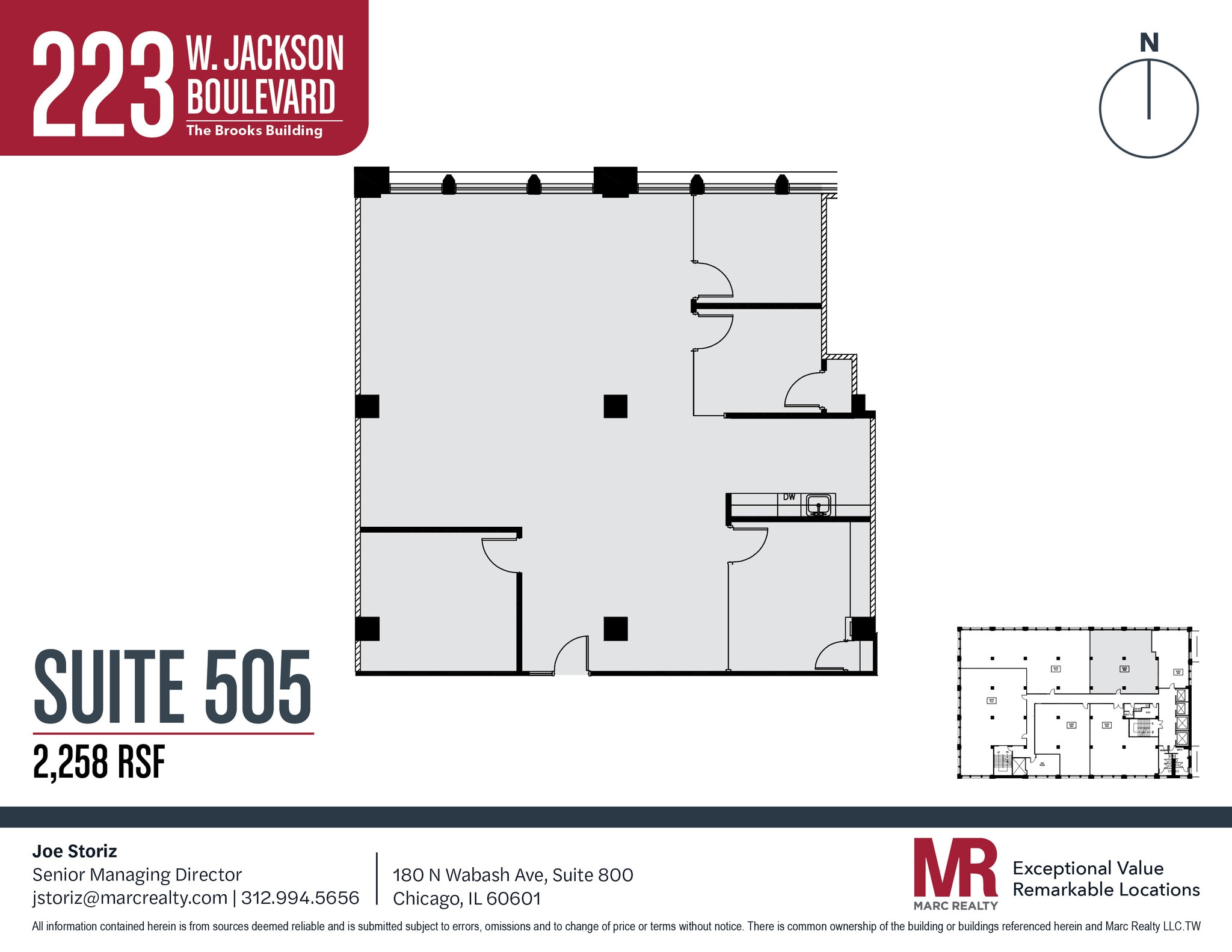 223 W Jackson Blvd, Chicago, IL à louer Plan d’étage- Image 1 de 1