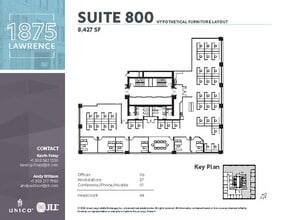 1875 Lawrence St, Denver, CO for lease Floor Plan- Image 1 of 6